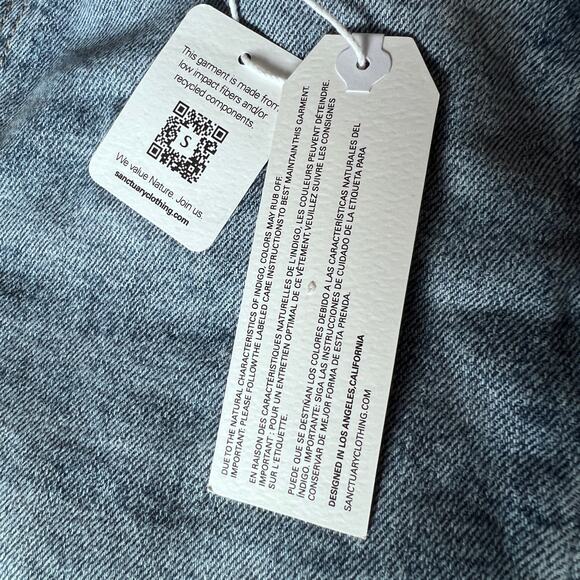 Sanctuary Revolve The Flashback High Rise Wide Leg Jeans Raw Hem Slit 26 NWT - Picture 12 of 14